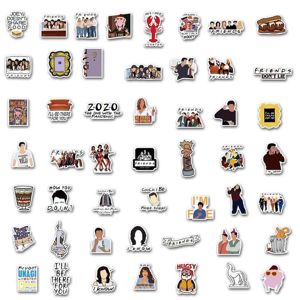 TV Series Friends Stickers Pack - Official Merchandise-ChandeliersDecor