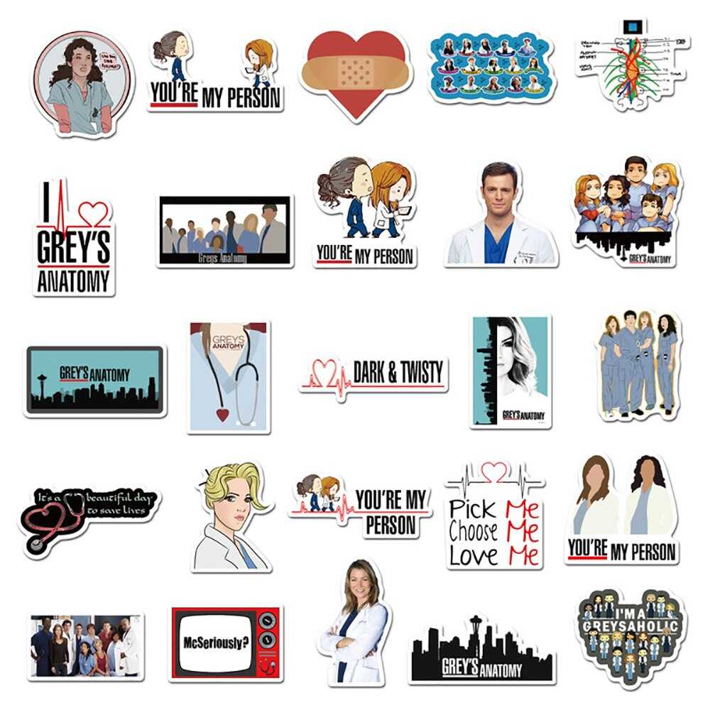 TV Series Grey Anatomy Stickers Pack-ChandeliersDecor