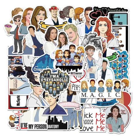 TV Series Grey Anatomy Stickers Pack-ChandeliersDecor