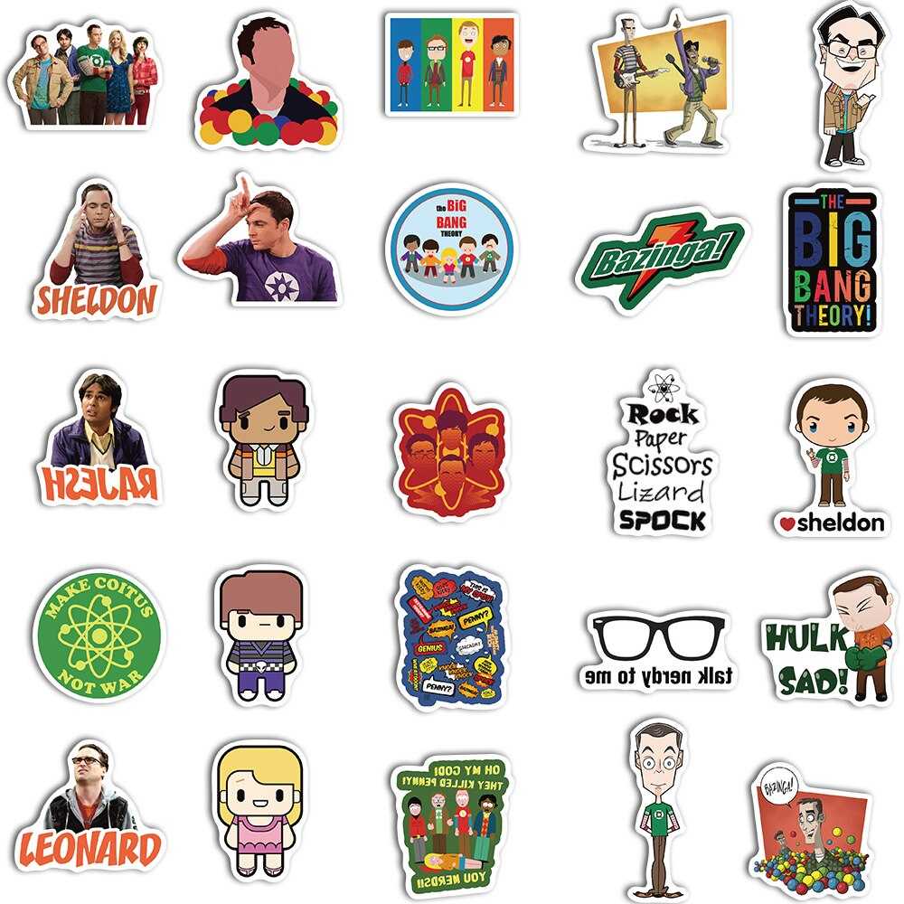 TV Series The Big Bang Theory Stickers Pack-ChandeliersDecor