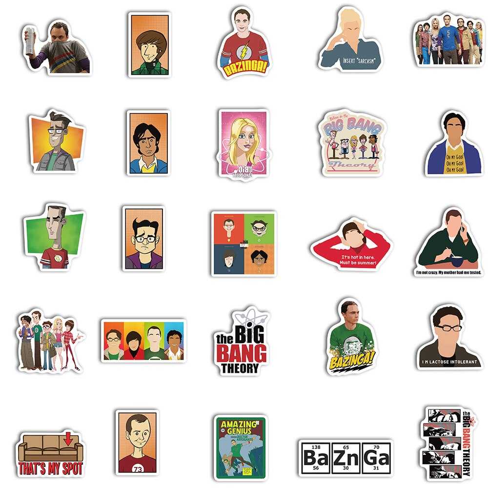 TV Series The Big Bang Theory Stickers Pack-ChandeliersDecor