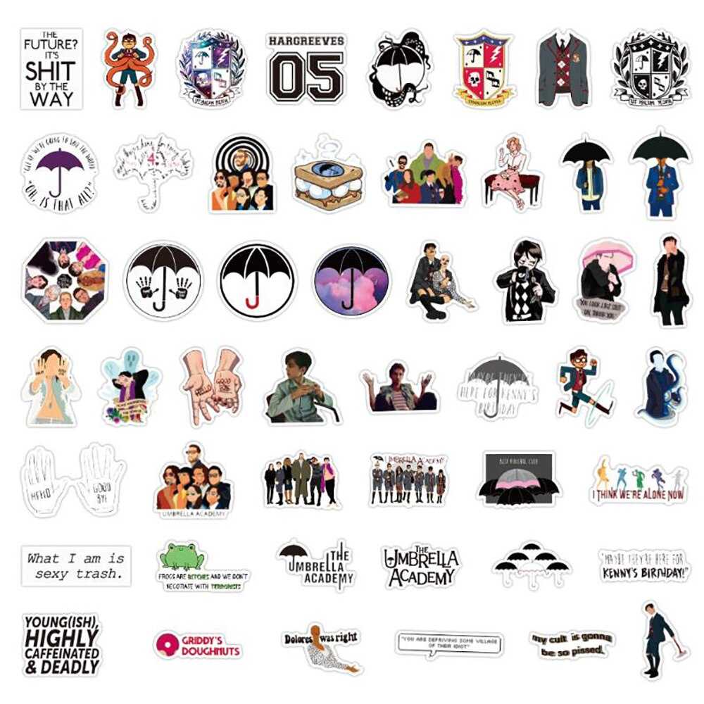 TV Series Umbrella Academy Stickers Pack-ChandeliersDecor