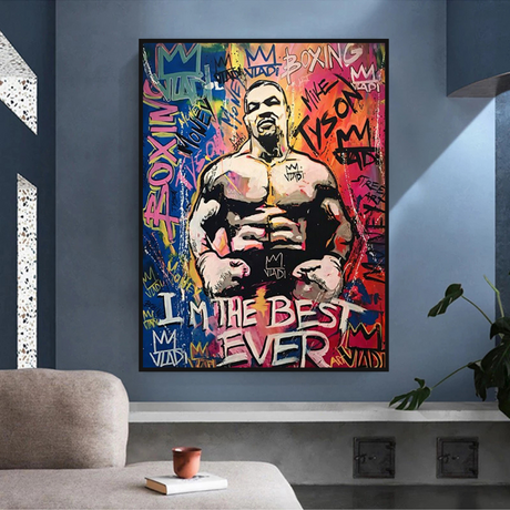 Tyson Fury Champion Boxing Canvas Wall Art-ChandeliersDecor