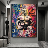 Tyson Fury Champion Boxing Canvas Wall Art-ChandeliersDecor