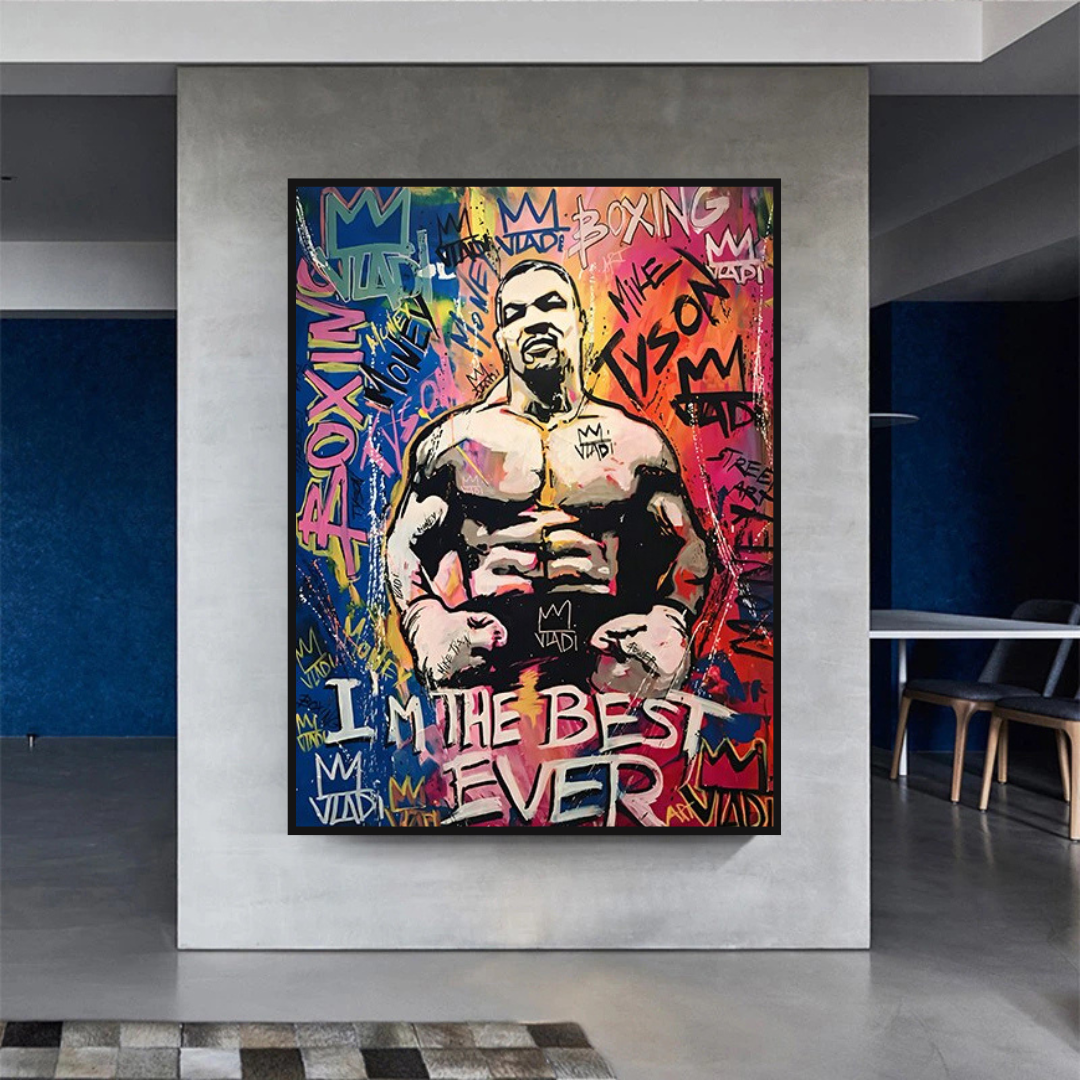 Tyson Fury Champion Boxing Canvas Wall Art-ChandeliersDecor