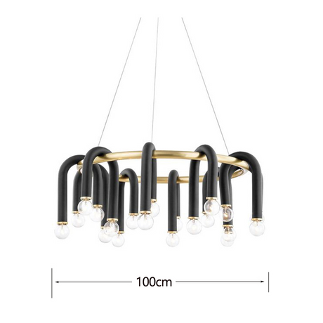 U Shape Tube Chandelier - Exclusive Lighting Fixture-ChandeliersDecor