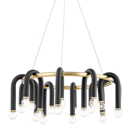 U Shape Tube Chandelier - Exclusive Lighting Fixture-ChandeliersDecor