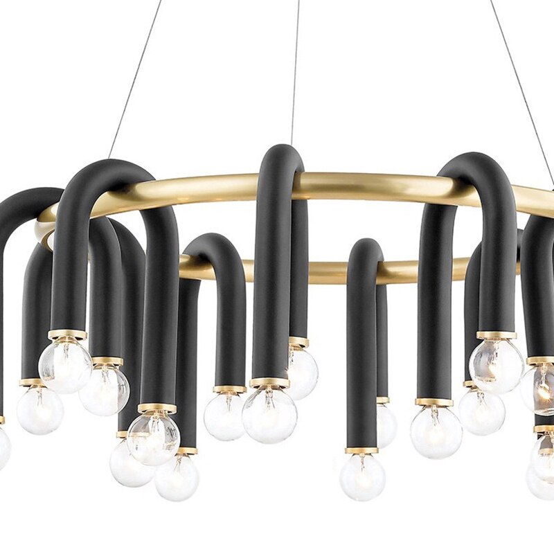 U Shape Tube Chandelier - Exclusive Lighting Fixture-ChandeliersDecor