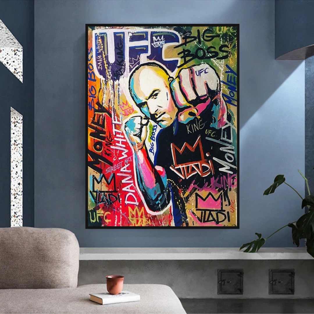 UFC Champion Canvas Wall Art-ChandeliersDecor