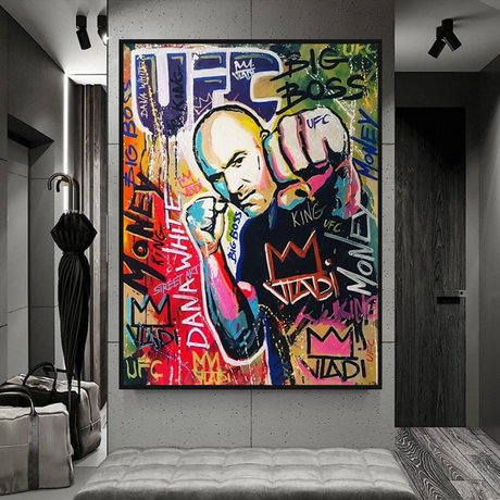 UFC Champion Canvas Wall Art-ChandeliersDecor