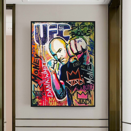 UFC Champion Canvas Wall Art-ChandeliersDecor