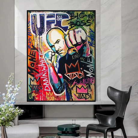 UFC Champion Canvas Wall Art-ChandeliersDecor