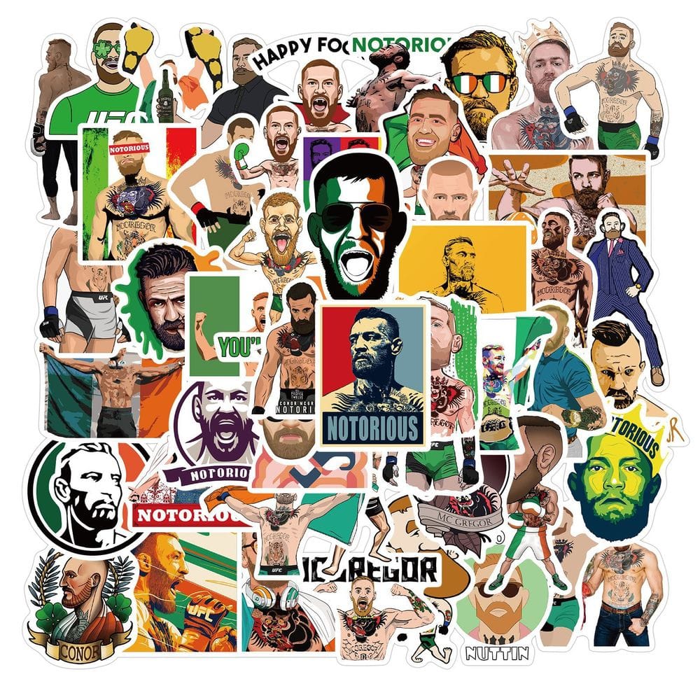UFC Conor McGregor Stickers Pack - Official Merchandise-ChandeliersDecor