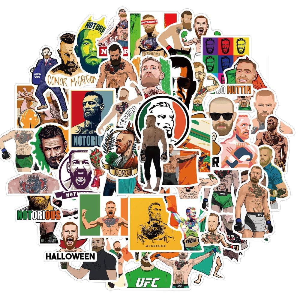 UFC Conor McGregor Stickers Pack - Official Merchandise-ChandeliersDecor