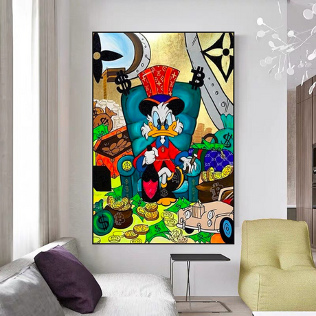 Disney Scrooge Mcduck Canvas Wall Art