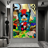 Uncle Scrooge Canvas Wall Art – Exclusive Collection-ChandeliersDecor