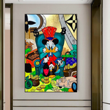 Uncle Scrooge Canvas Wall Art – Exclusive Collection-ChandeliersDecor