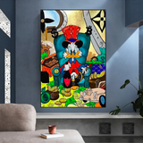 Uncle Scrooge Canvas Wall Art – Exclusive Collection-ChandeliersDecor