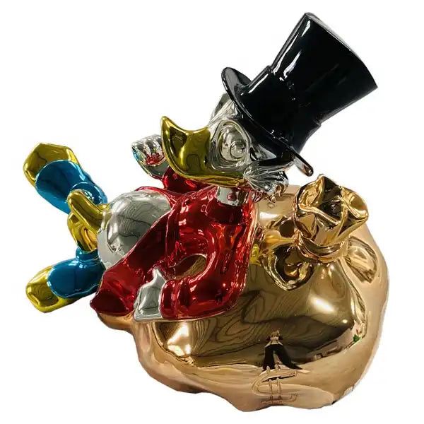 Uncle Scrooge McDuck Millionaire Statue Ornament-ChandeliersDecor