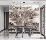 Valley Of Trees - Mountains Wallpaper Murals-ChandeliersDecor