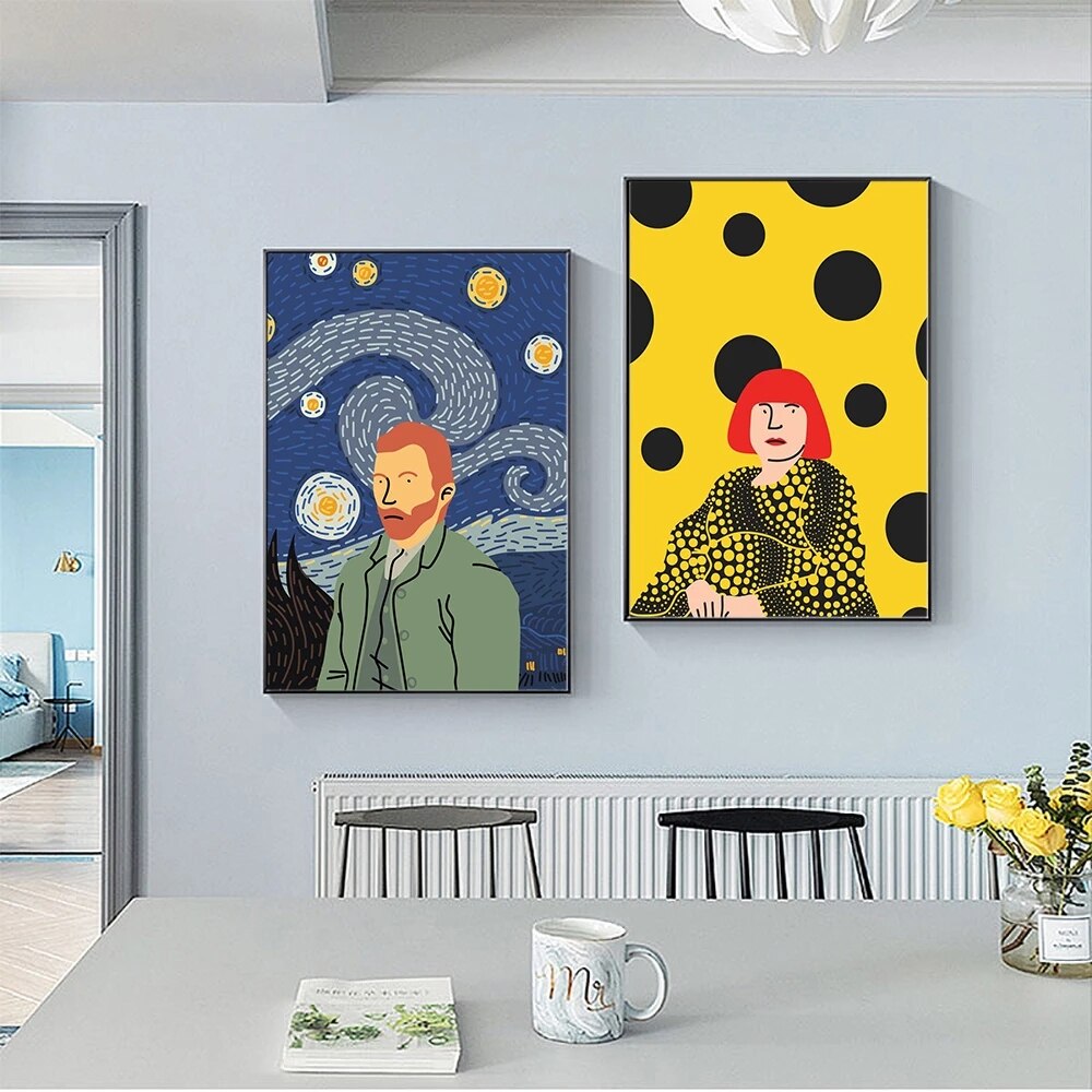 Van Gogh and Kusama Art: Exquisite Masterpieces-ChandeliersDecor