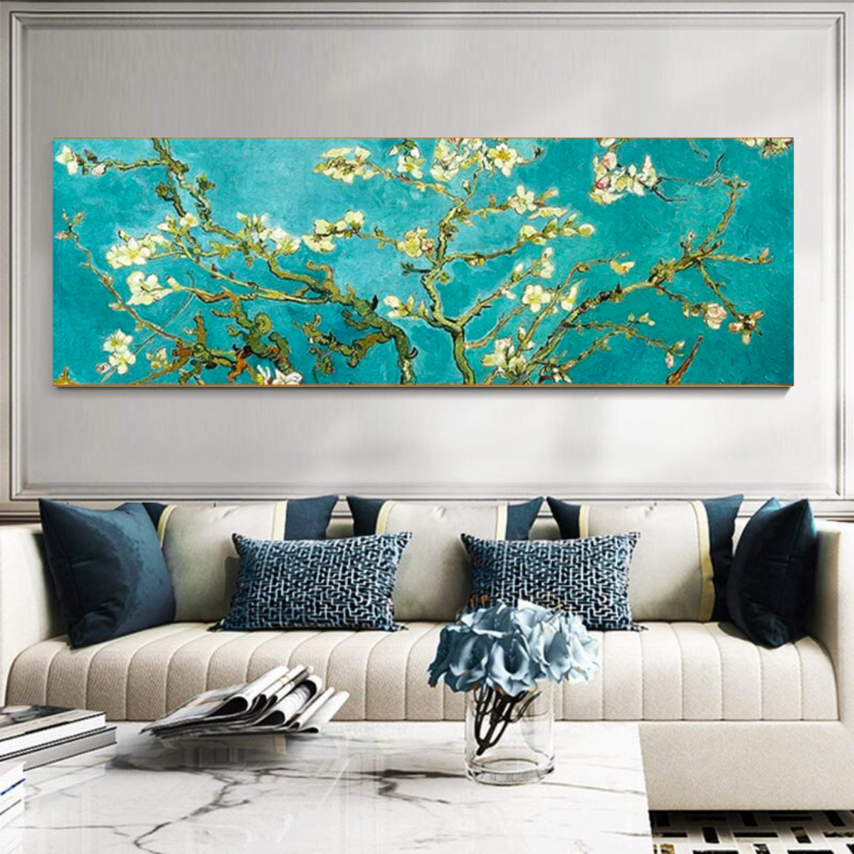 Van Gogh Impressionist Flowery Canvas Wall Art