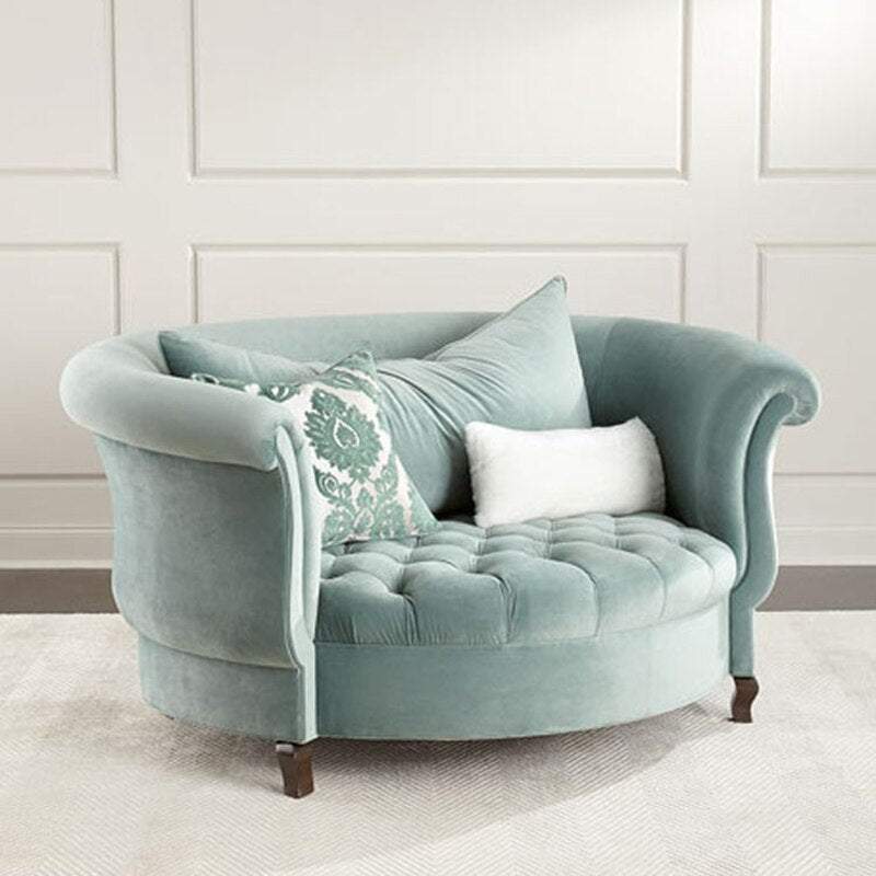 Velvet Sofa Chair: Ergonomic Style Combined-ChandeliersDecor