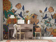 Vibrant Floral Wallpaper Mural - Transform Your Space-ChandeliersDecor.com