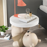 Vigorous Bear Statue Side Table Ornament-ChandeliersDecor