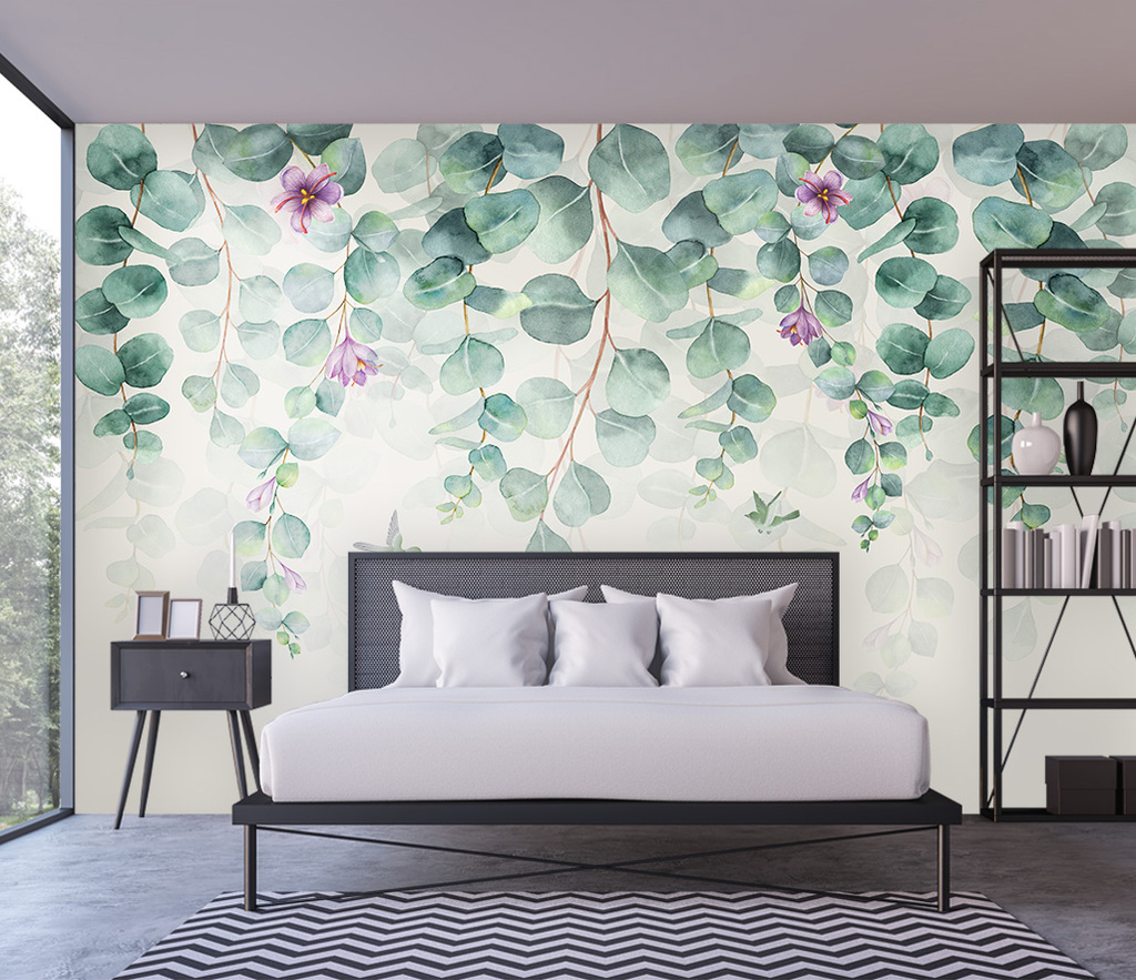 Vine Leaf Wallpaper Murals for Exquisite Décor-ChandeliersDecor