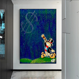 Vintage Alec Monopoly and Richie Starry Sky Canvas Print-ChandeliersDecor