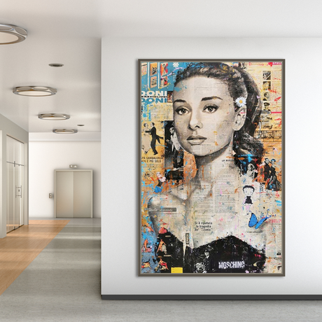 Audrey Hepburn Vintage Canvas Art - Classic and Timeless