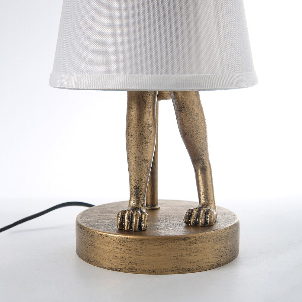 Vintage Bathing Rabbit Table Lamp-ChandeliersDecor