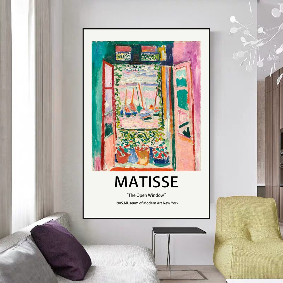 Vintage Henri Matisse Retro Abstract Museum Canvas Wall Art