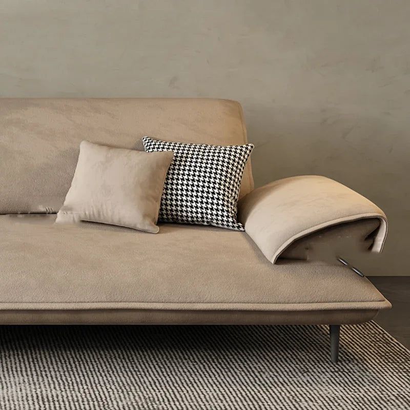 Ensemble de canapé design vintage de luxe en chêne
