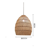 Vintage Rattan Lamp-ChandeliersDecor