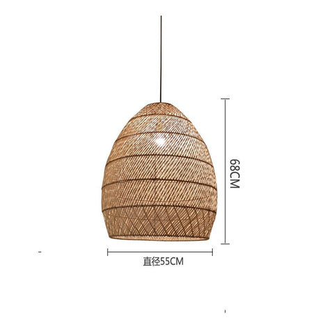 Vintage Rattan Lamp-ChandeliersDecor