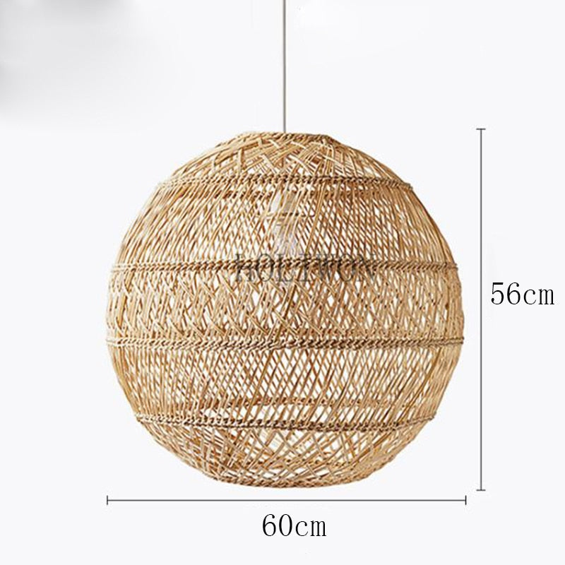 Vintage Rattan Lamp-ChandeliersDecor