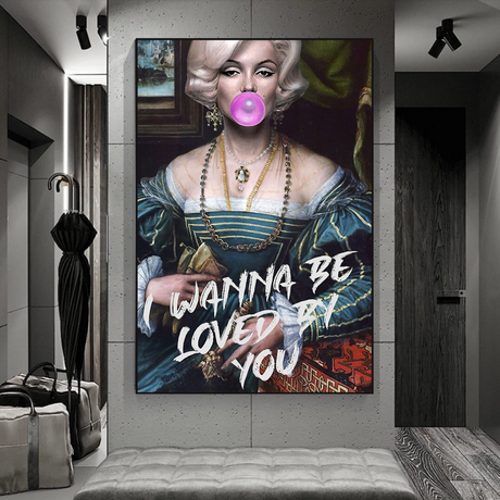 Wanna be Loved - Marilyn Poster: Express Your Admiration-ChandeliersDecor