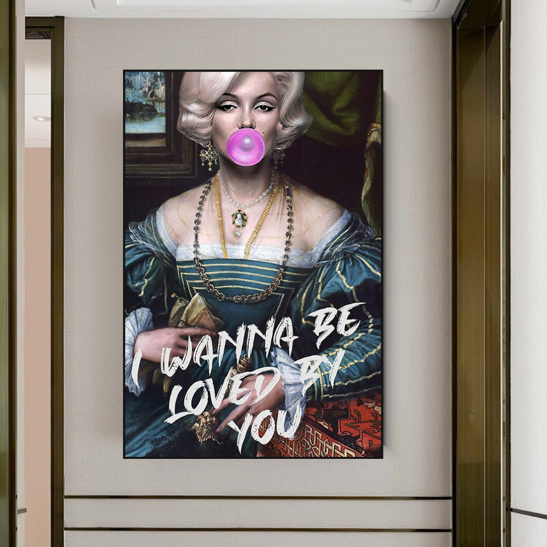 Wanna be Loved - Marilyn Poster: Express Your Admiration-ChandeliersDecor