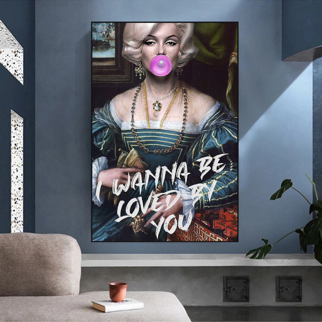 Wanna be Loved - Marilyn Poster: Express Your Admiration-ChandeliersDecor