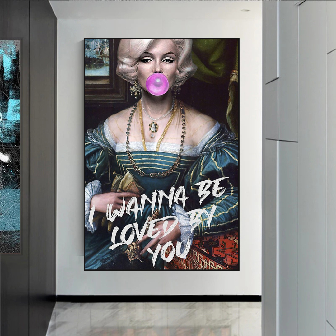 Wanna be Loved - Marilyn Poster: Express Your Admiration-ChandeliersDecor