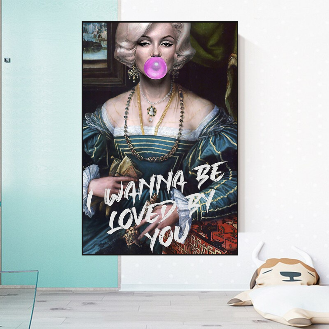 Wanna be Loved - Marilyn Poster: Express Your Admiration-ChandeliersDecor