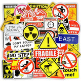 Warning Danger Stickers Pack - Essential Safety Decals-ChandeliersDecor