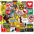 Warning Stickers Stickers Pack - Enhance Safety-ChandeliersDecor