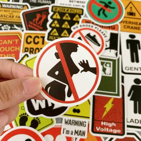 Warning Stickers Stickers Pack - Enhance Safety-ChandeliersDecor