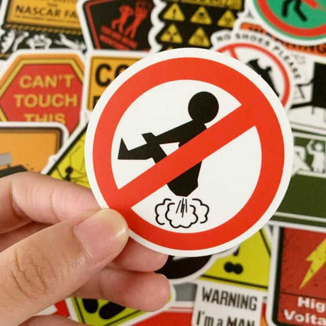 Warning Stickers Stickers Pack - Enhance Safety-ChandeliersDecor