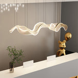 Wave LED Hanging Light for Dining and Kitchen Island-ChandeliersDecor