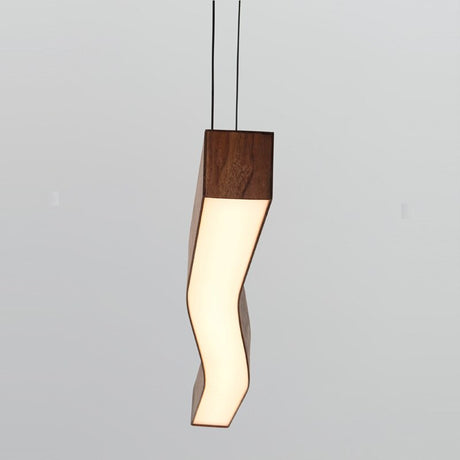 Wave Light: Wooden Wave Bar Hanging Light for Kitchen-ChandeliersDecor