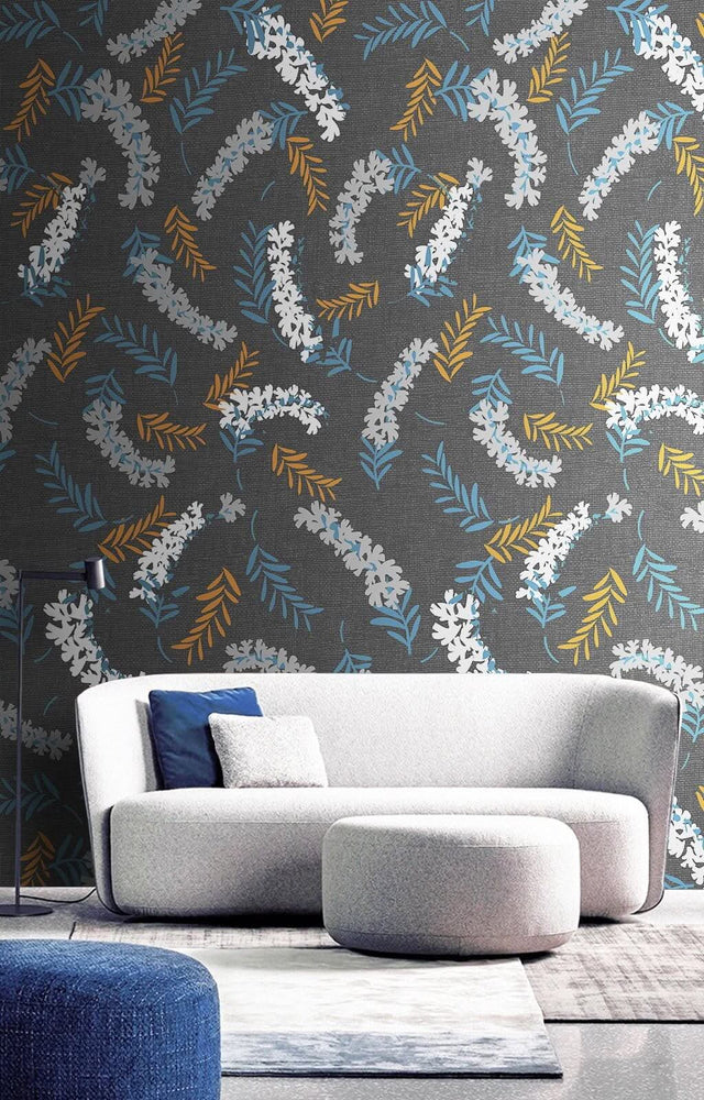 Wheat Floral Patterns Wallpaper Mural-ChandeliersDecor.com